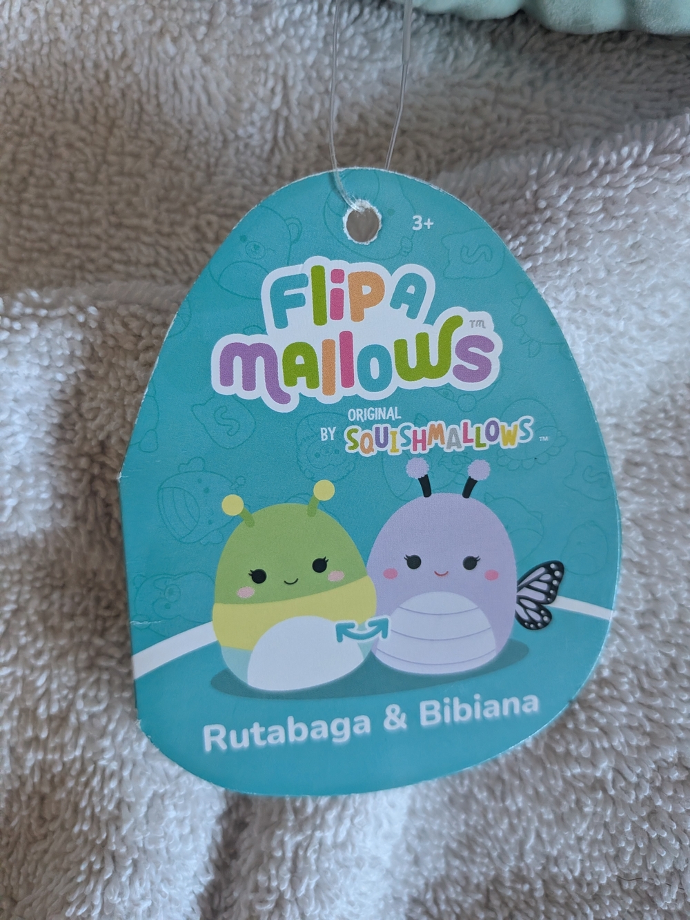 Squishmallows Pastel Green Snail Plush with Yellow, Blue, and Cream Layers - Picture 3 of 4
